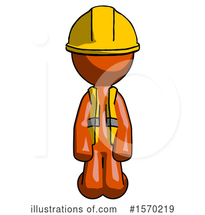 Royalty-Free (RF) Orange Design Mascot Clipart Illustration by Leo Blanchette - Stock Sample #1570219