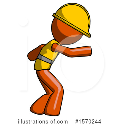Royalty-Free (RF) Orange Design Mascot Clipart Illustration by Leo Blanchette - Stock Sample #1570244
