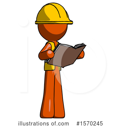 Royalty-Free (RF) Orange Design Mascot Clipart Illustration by Leo Blanchette - Stock Sample #1570245