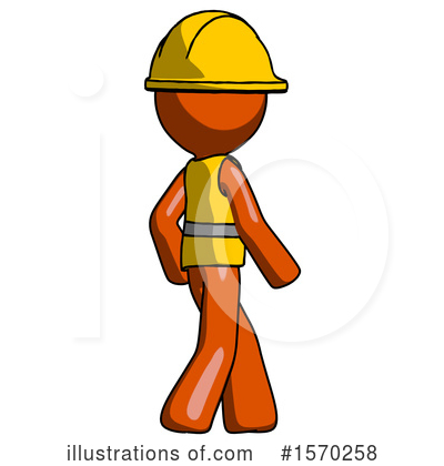 Royalty-Free (RF) Orange Design Mascot Clipart Illustration by Leo Blanchette - Stock Sample #1570258
