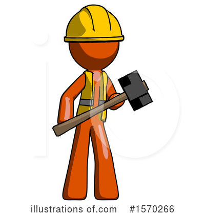 Royalty-Free (RF) Orange Design Mascot Clipart Illustration by Leo Blanchette - Stock Sample #1570266