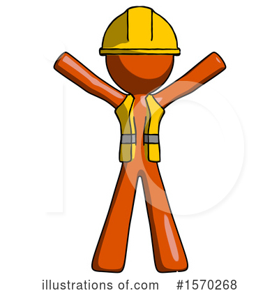 Royalty-Free (RF) Orange Design Mascot Clipart Illustration by Leo Blanchette - Stock Sample #1570268