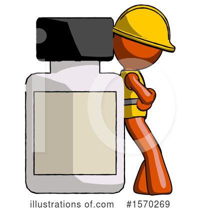 Royalty-Free (RF) Orange Design Mascot Clipart Illustration by Leo Blanchette - Stock Sample #1570269