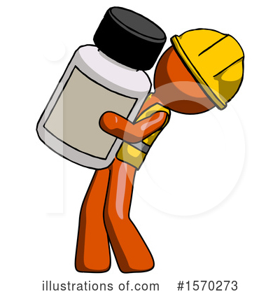 Royalty-Free (RF) Orange Design Mascot Clipart Illustration by Leo Blanchette - Stock Sample #1570273