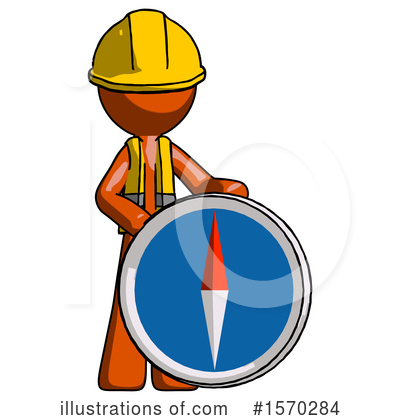 Royalty-Free (RF) Orange Design Mascot Clipart Illustration by Leo Blanchette - Stock Sample #1570284