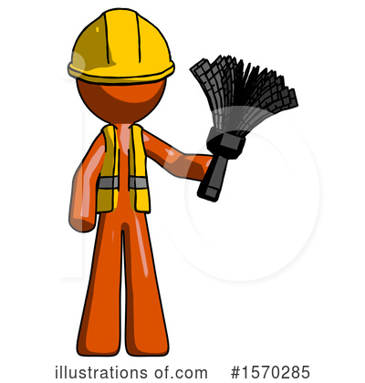 Royalty-Free (RF) Orange Design Mascot Clipart Illustration by Leo Blanchette - Stock Sample #1570285
