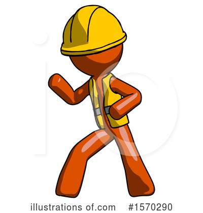 Royalty-Free (RF) Orange Design Mascot Clipart Illustration by Leo Blanchette - Stock Sample #1570290