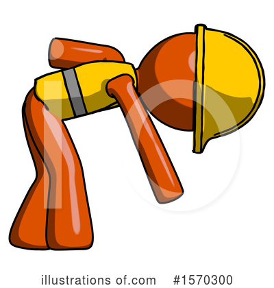 Royalty-Free (RF) Orange Design Mascot Clipart Illustration by Leo Blanchette - Stock Sample #1570300