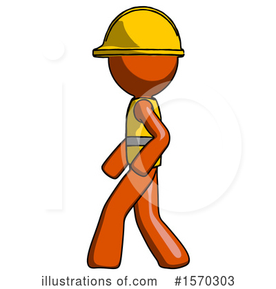 Royalty-Free (RF) Orange Design Mascot Clipart Illustration by Leo Blanchette - Stock Sample #1570303