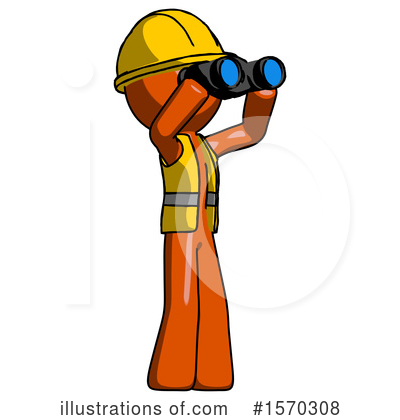 Royalty-Free (RF) Orange Design Mascot Clipart Illustration by Leo Blanchette - Stock Sample #1570308