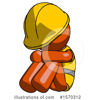 Royalty-Free (RF) Orange Design Mascot Clipart Illustration by Leo Blanchette - Stock Sample #1570312