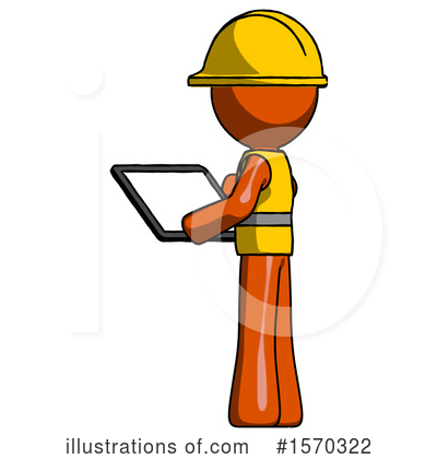 Royalty-Free (RF) Orange Design Mascot Clipart Illustration by Leo Blanchette - Stock Sample #1570322