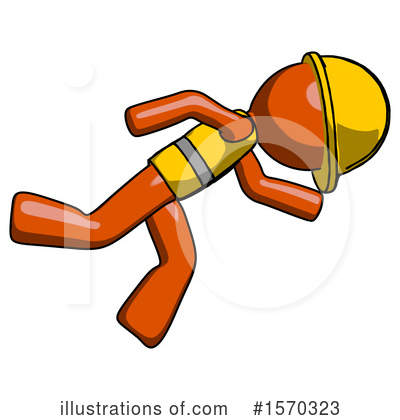 Royalty-Free (RF) Orange Design Mascot Clipart Illustration by Leo Blanchette - Stock Sample #1570323