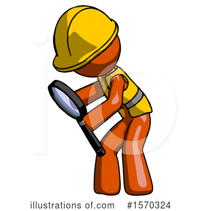 Royalty-Free (RF) Orange Design Mascot Clipart Illustration by Leo Blanchette - Stock Sample #1570324
