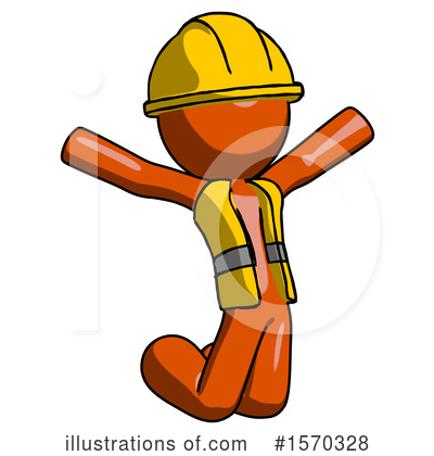 Royalty-Free (RF) Orange Design Mascot Clipart Illustration by Leo Blanchette - Stock Sample #1570328