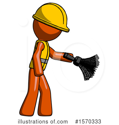 Royalty-Free (RF) Orange Design Mascot Clipart Illustration by Leo Blanchette - Stock Sample #1570333