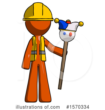 Royalty-Free (RF) Orange Design Mascot Clipart Illustration by Leo Blanchette - Stock Sample #1570334