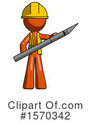 Orange Design Mascot Clipart #1570342 by Leo Blanchette