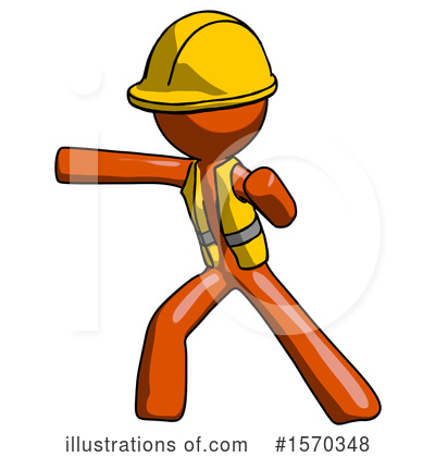 Royalty-Free (RF) Orange Design Mascot Clipart Illustration by Leo Blanchette - Stock Sample #1570348