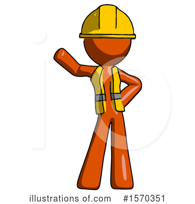 Royalty-Free (RF) Orange Design Mascot Clipart Illustration by Leo Blanchette - Stock Sample #1570351