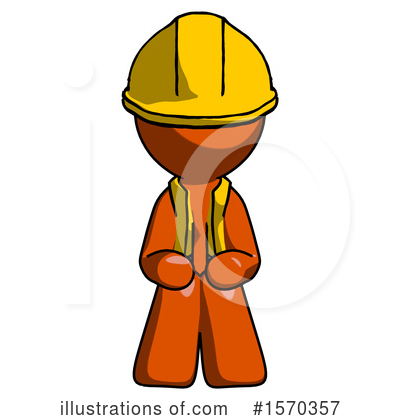 Royalty-Free (RF) Orange Design Mascot Clipart Illustration by Leo Blanchette - Stock Sample #1570357
