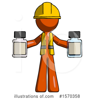 Royalty-Free (RF) Orange Design Mascot Clipart Illustration by Leo Blanchette - Stock Sample #1570358