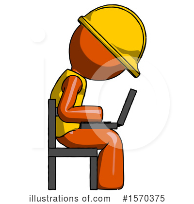 Royalty-Free (RF) Orange Design Mascot Clipart Illustration by Leo Blanchette - Stock Sample #1570375