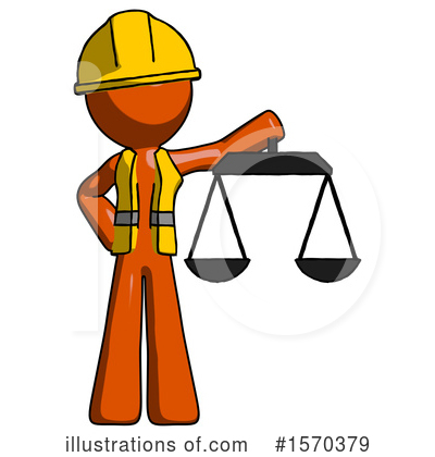 Royalty-Free (RF) Orange Design Mascot Clipart Illustration by Leo Blanchette - Stock Sample #1570379