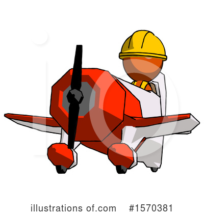 Royalty-Free (RF) Orange Design Mascot Clipart Illustration by Leo Blanchette - Stock Sample #1570381