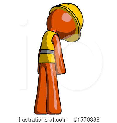 Royalty-Free (RF) Orange Design Mascot Clipart Illustration by Leo Blanchette - Stock Sample #1570388