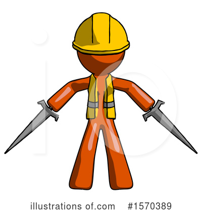 Royalty-Free (RF) Orange Design Mascot Clipart Illustration by Leo Blanchette - Stock Sample #1570389