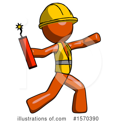 Royalty-Free (RF) Orange Design Mascot Clipart Illustration by Leo Blanchette - Stock Sample #1570390