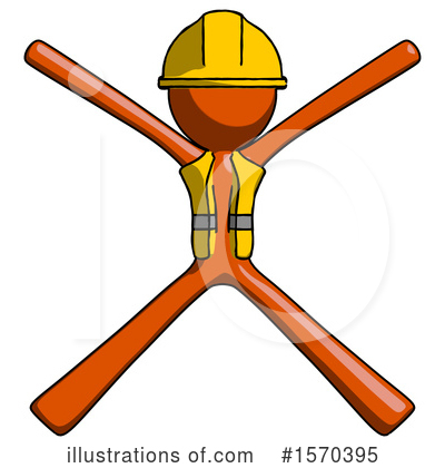 Royalty-Free (RF) Orange Design Mascot Clipart Illustration by Leo Blanchette - Stock Sample #1570395