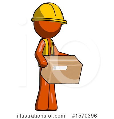 Royalty-Free (RF) Orange Design Mascot Clipart Illustration by Leo Blanchette - Stock Sample #1570396