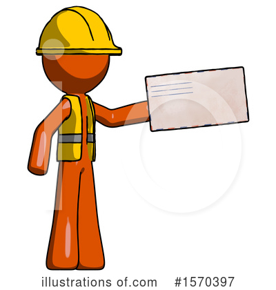 Royalty-Free (RF) Orange Design Mascot Clipart Illustration by Leo Blanchette - Stock Sample #1570397