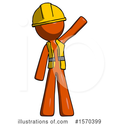 Royalty-Free (RF) Orange Design Mascot Clipart Illustration by Leo Blanchette - Stock Sample #1570399