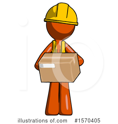 Royalty-Free (RF) Orange Design Mascot Clipart Illustration by Leo Blanchette - Stock Sample #1570405