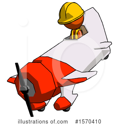 Royalty-Free (RF) Orange Design Mascot Clipart Illustration by Leo Blanchette - Stock Sample #1570410