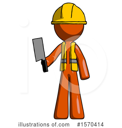 Royalty-Free (RF) Orange Design Mascot Clipart Illustration by Leo Blanchette - Stock Sample #1570414