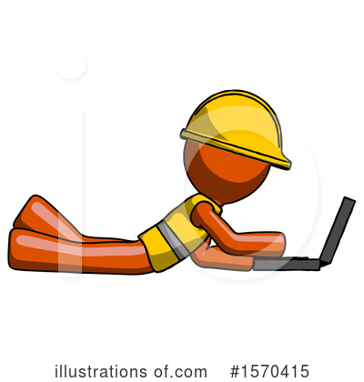Royalty-Free (RF) Orange Design Mascot Clipart Illustration by Leo Blanchette - Stock Sample #1570415