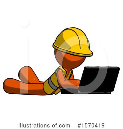 Royalty-Free (RF) Orange Design Mascot Clipart Illustration by Leo Blanchette - Stock Sample #1570419