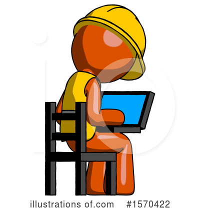 Royalty-Free (RF) Orange Design Mascot Clipart Illustration by Leo Blanchette - Stock Sample #1570422