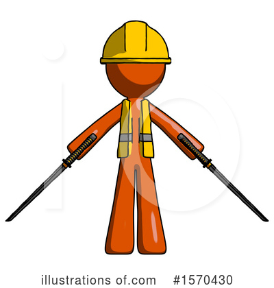 Royalty-Free (RF) Orange Design Mascot Clipart Illustration by Leo Blanchette - Stock Sample #1570430