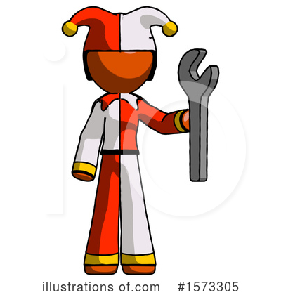 Royalty-Free (RF) Orange Design Mascot Clipart Illustration by Leo Blanchette - Stock Sample #1573305