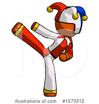 Royalty-Free (RF) Orange Design Mascot Clipart Illustration by Leo Blanchette - Stock Sample #1573312