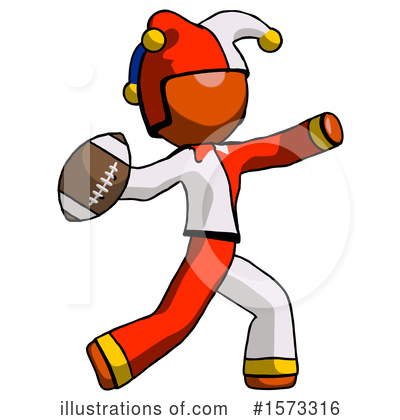 Royalty-Free (RF) Orange Design Mascot Clipart Illustration by Leo Blanchette - Stock Sample #1573316