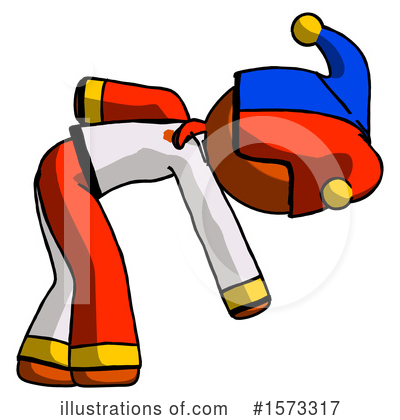 Royalty-Free (RF) Orange Design Mascot Clipart Illustration by Leo Blanchette - Stock Sample #1573317