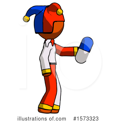 Royalty-Free (RF) Orange Design Mascot Clipart Illustration by Leo Blanchette - Stock Sample #1573323