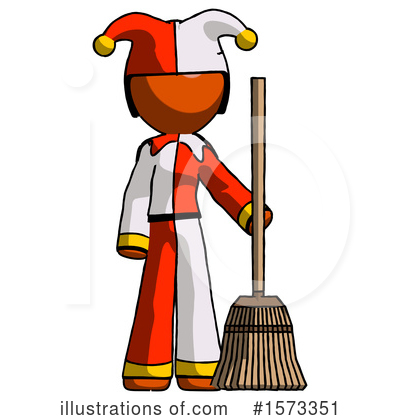 Royalty-Free (RF) Orange Design Mascot Clipart Illustration by Leo Blanchette - Stock Sample #1573351