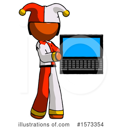 Royalty-Free (RF) Orange Design Mascot Clipart Illustration by Leo Blanchette - Stock Sample #1573354